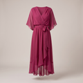 ANWEN V-NECK MIDI DRESS