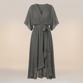 ANWEN V-NECK MIDI DRESS