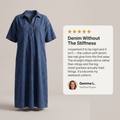 ROXLEY POCKET DENIM SHIRT DRESS